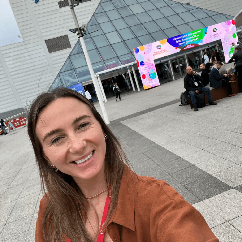 Colleen Kelly, Head of Delivery, pictured outside of eCommerce Expo in London.