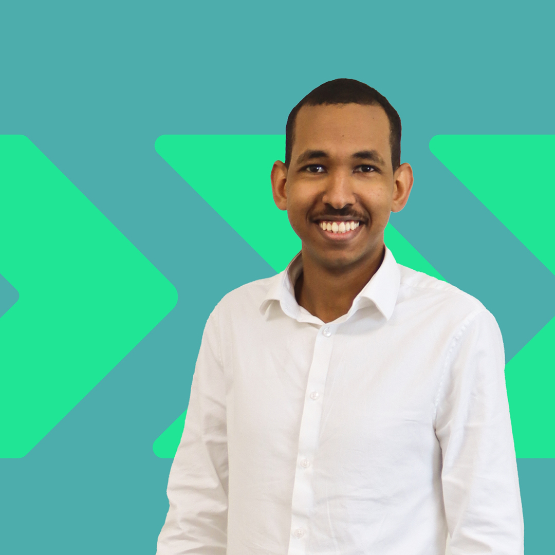 Mahmoud Ai Engineer on Trio branded background
