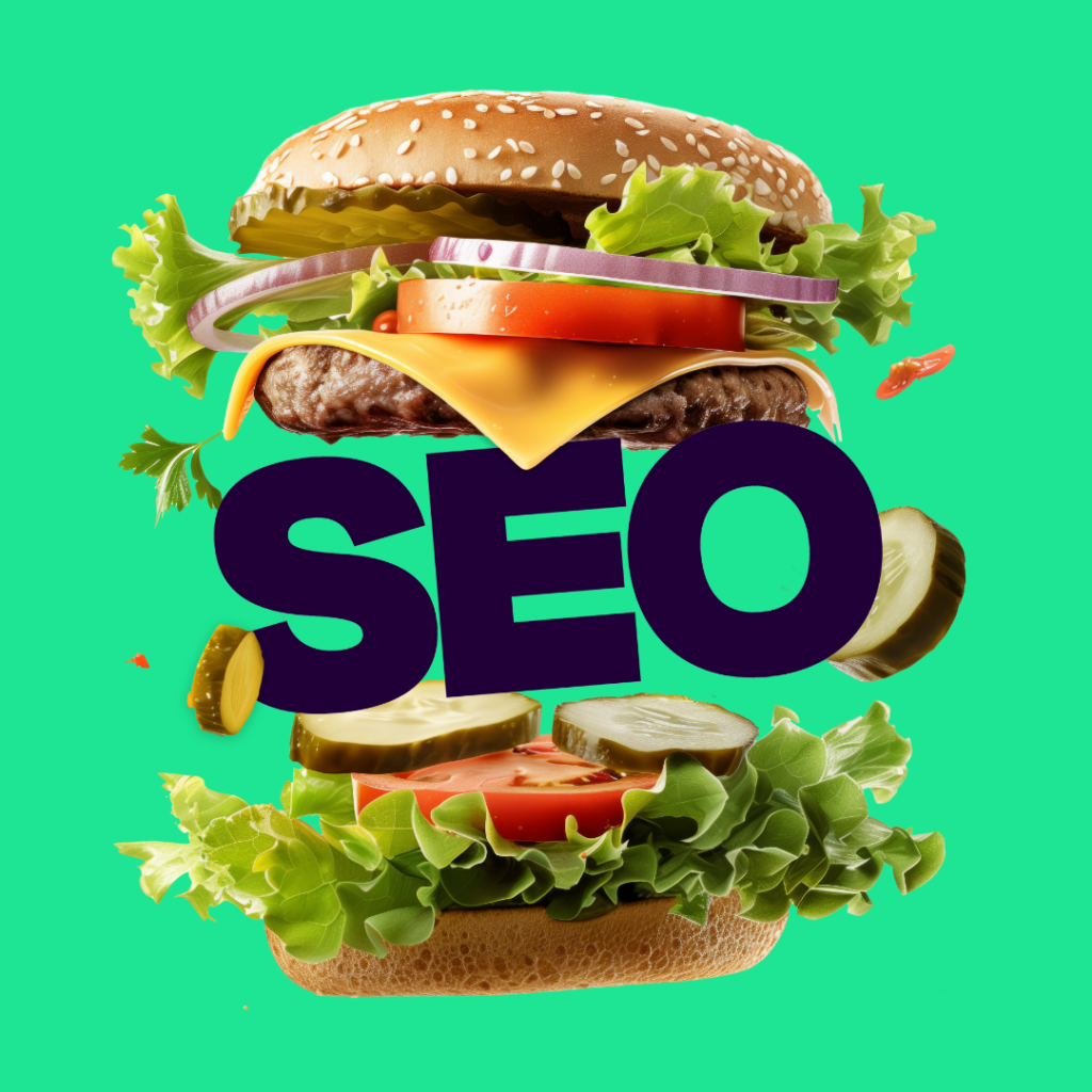 Burger with SEO inside