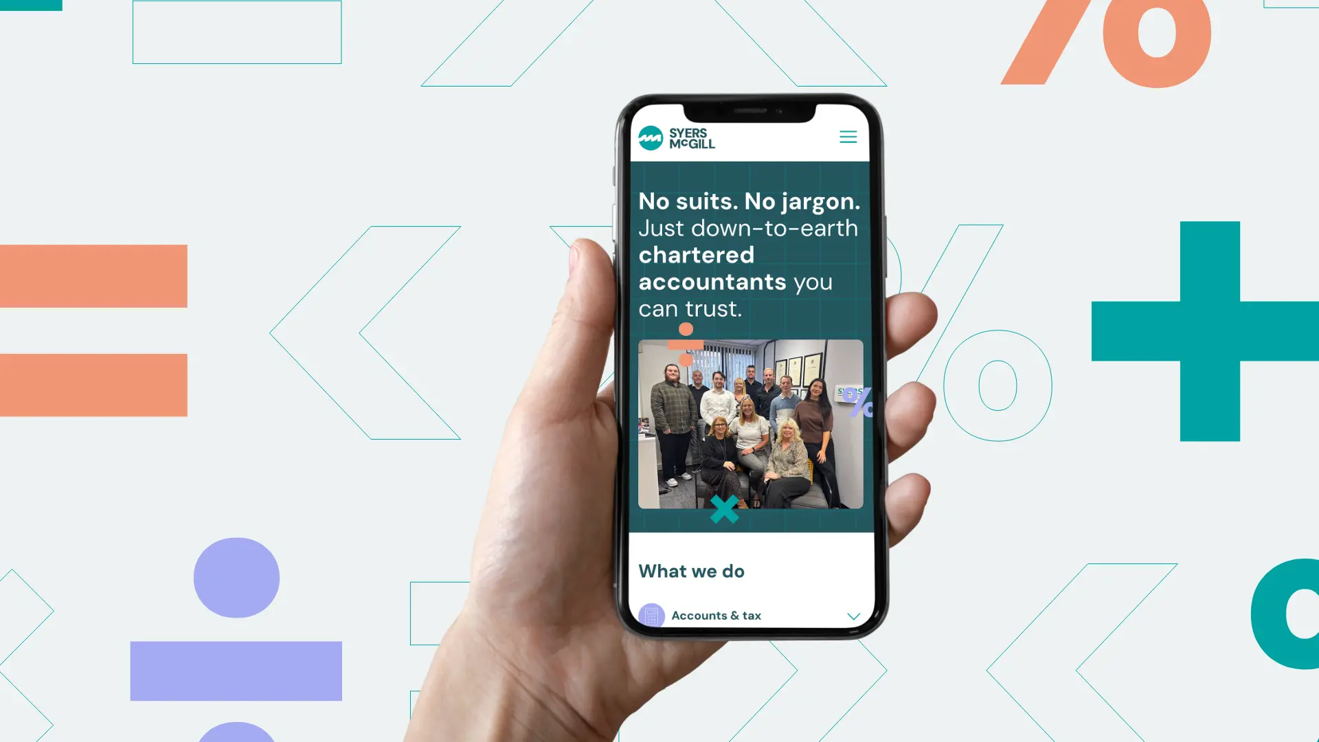 SyersMcGill Mobile mock up