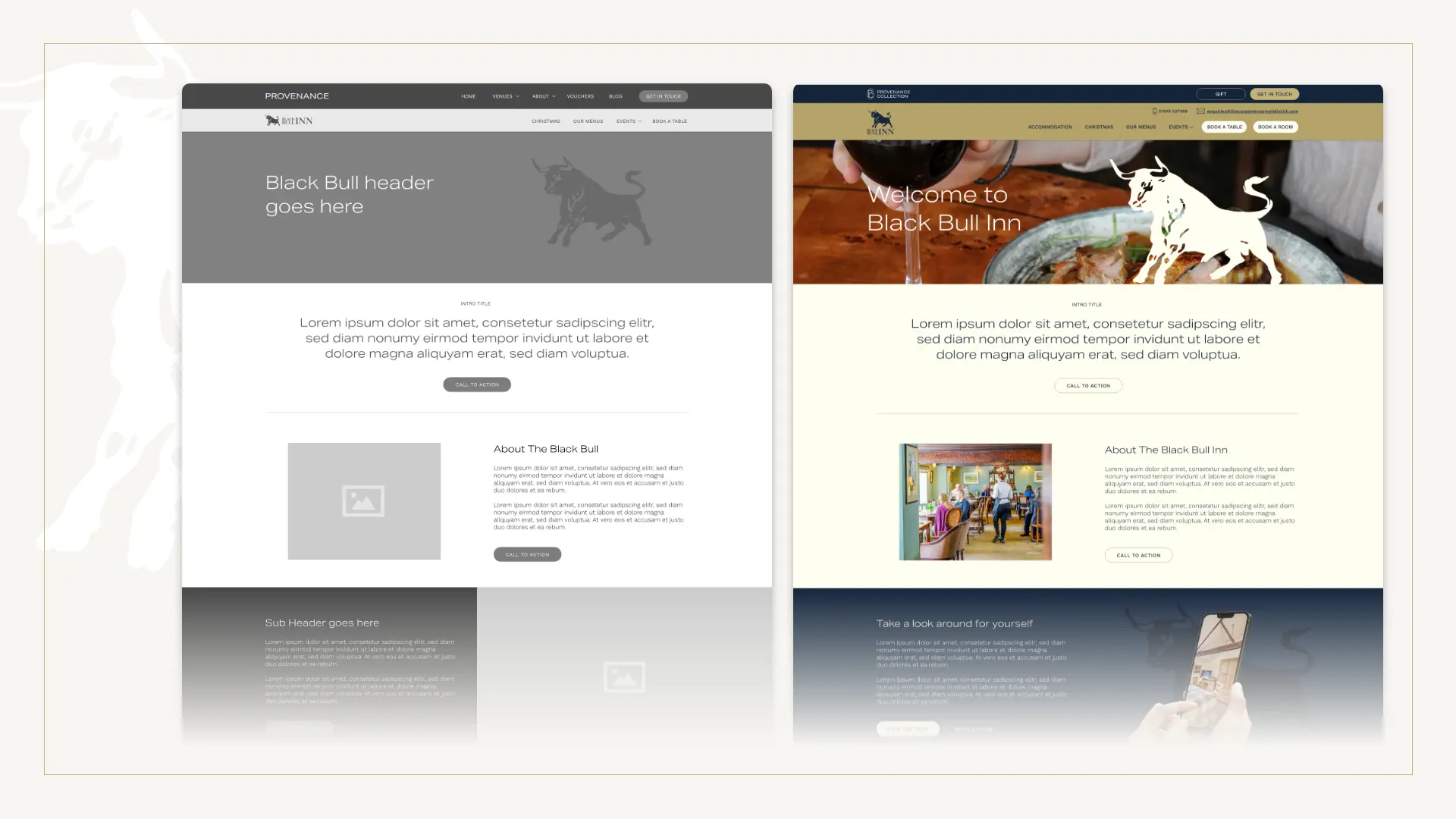 Provenance case study Wireframe to design